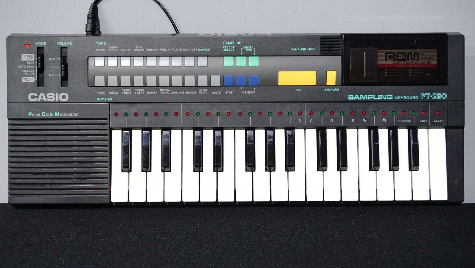 Casio PT-280 Mini Portable Pulse Code Modulation Sampling Keyboard