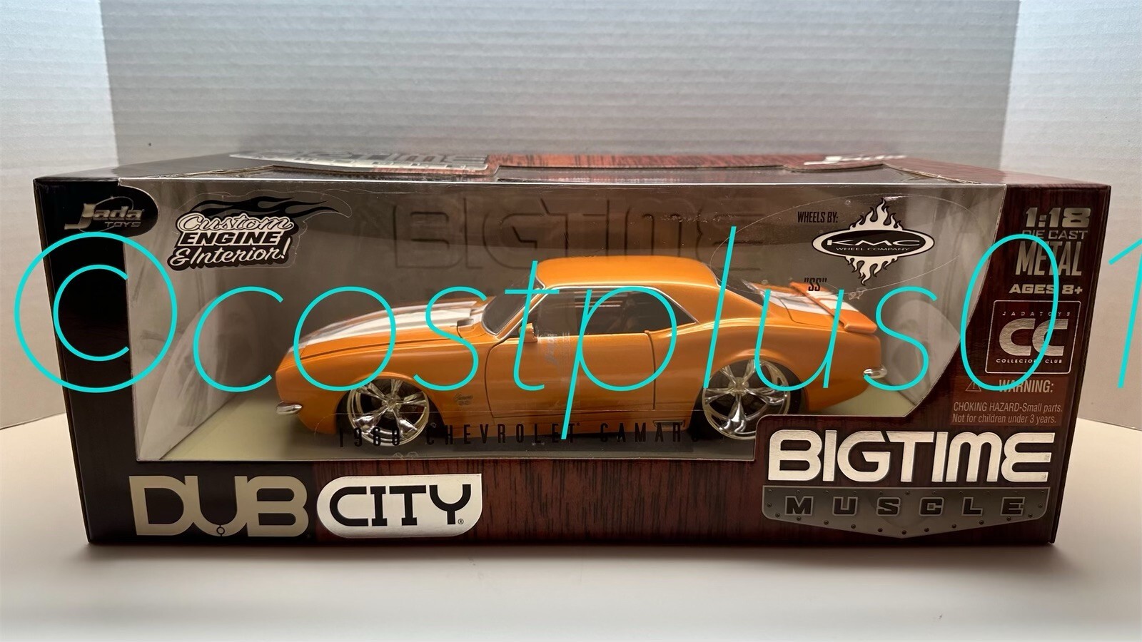 JADA DUB CIT 1968 CHEVY CAMARO 1:18 ORANGE WITH WHITE STRIPE CC | eBay