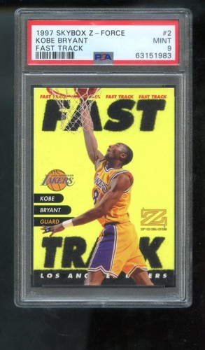 1997-98 Skybox Z-Force ZForce Fast Track #2 Kobe Bryant PSA 9