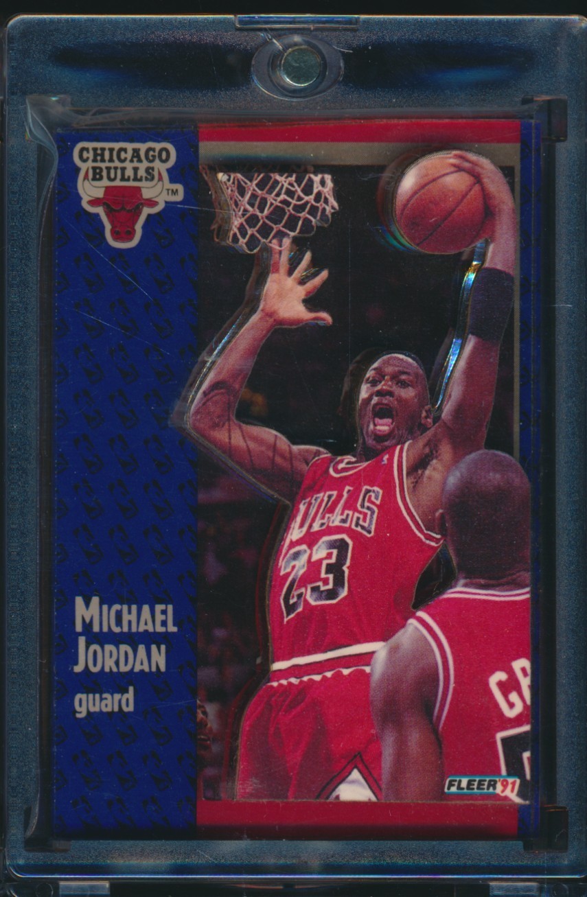 MICHAEL JORDAN 1991-92 Fleer 3D Acrylic Wrapper Redemption #29