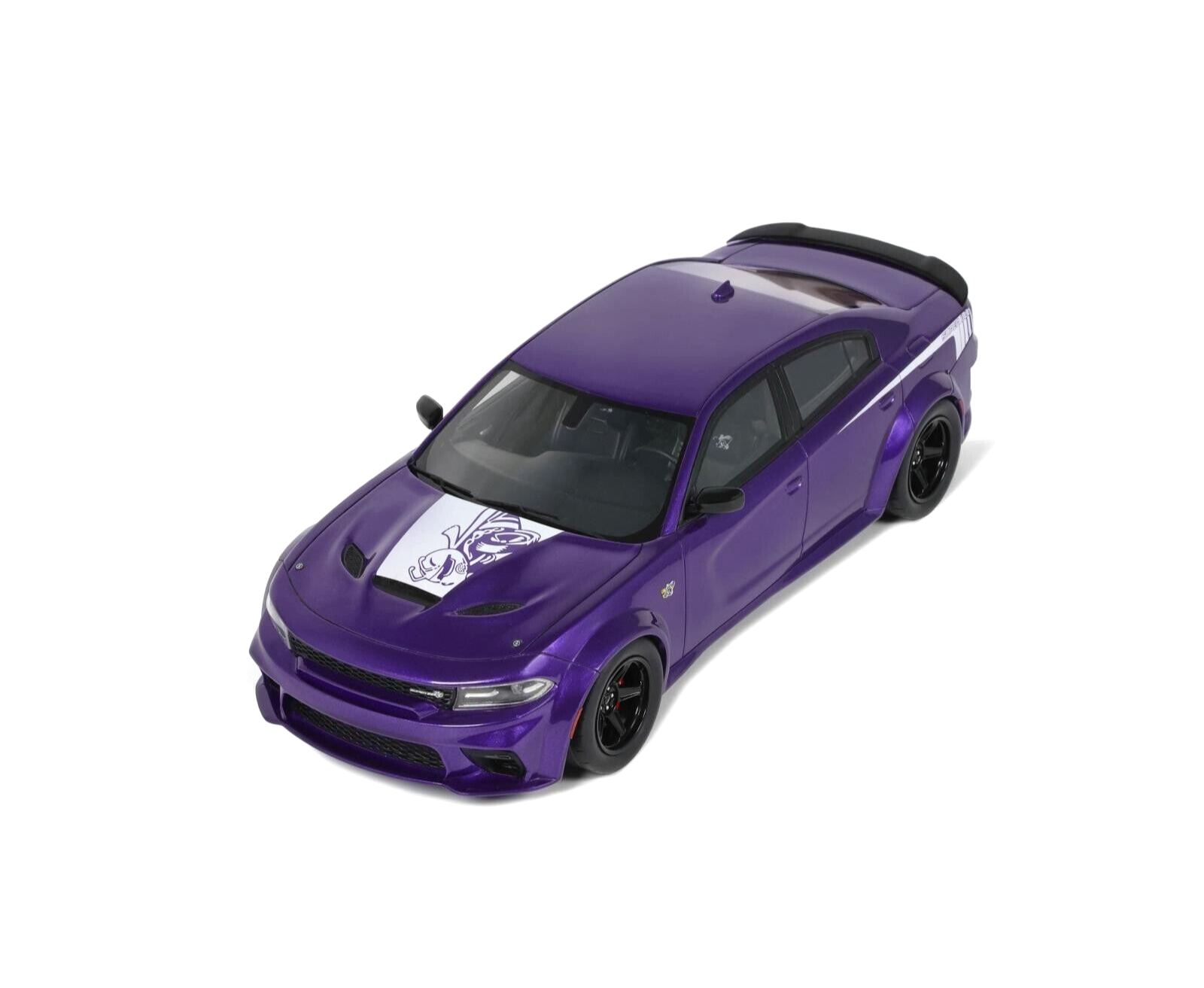 1/18 Dodge Charger Super Bee 2023 Purple Resin Model Car by GT