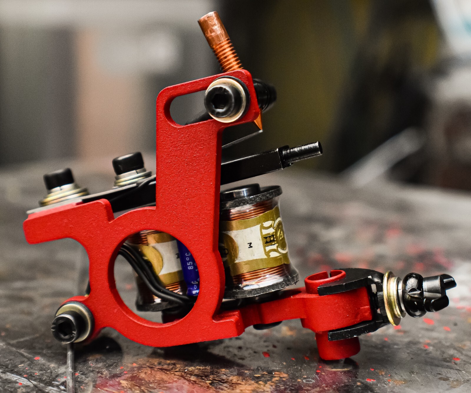 Handmade tattoo machine Big liner 7rl-18rs, Running 135-140Hz