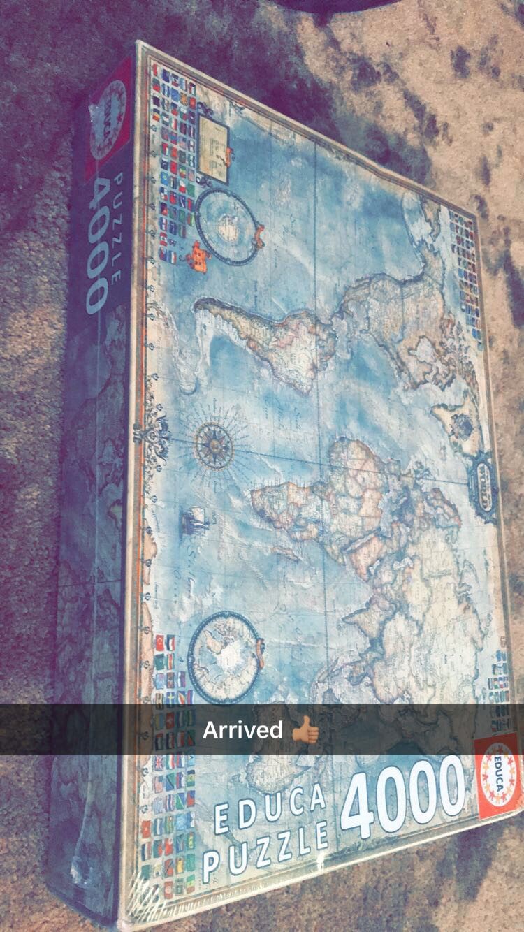 Educa The World Map: 4000 Piece Jigsaw Puzzle - PLS READ