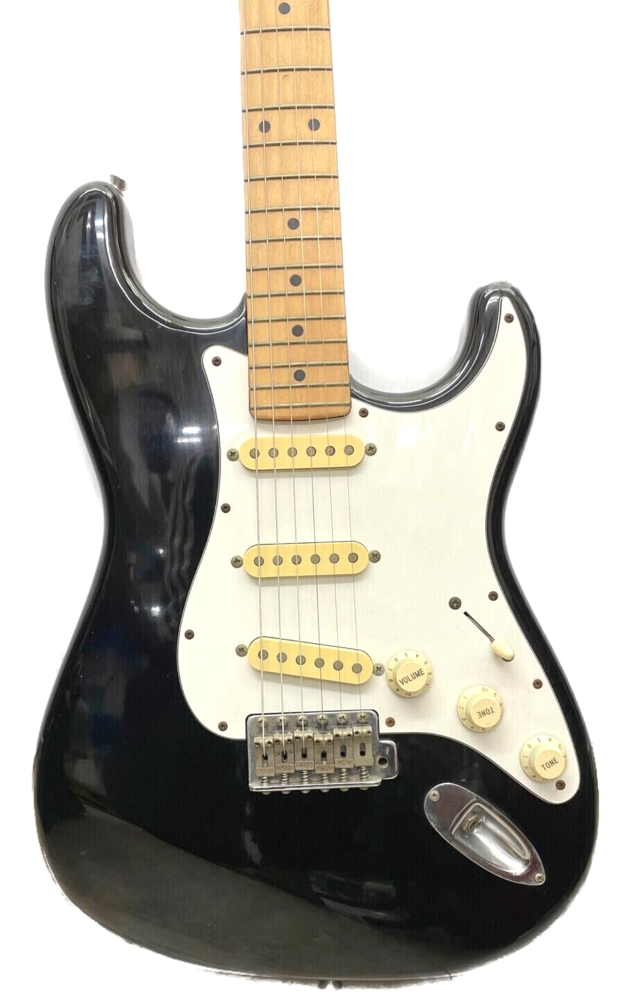 Fender Japan STM-55 Stratocaster Guitar Black Medium Scale Made in