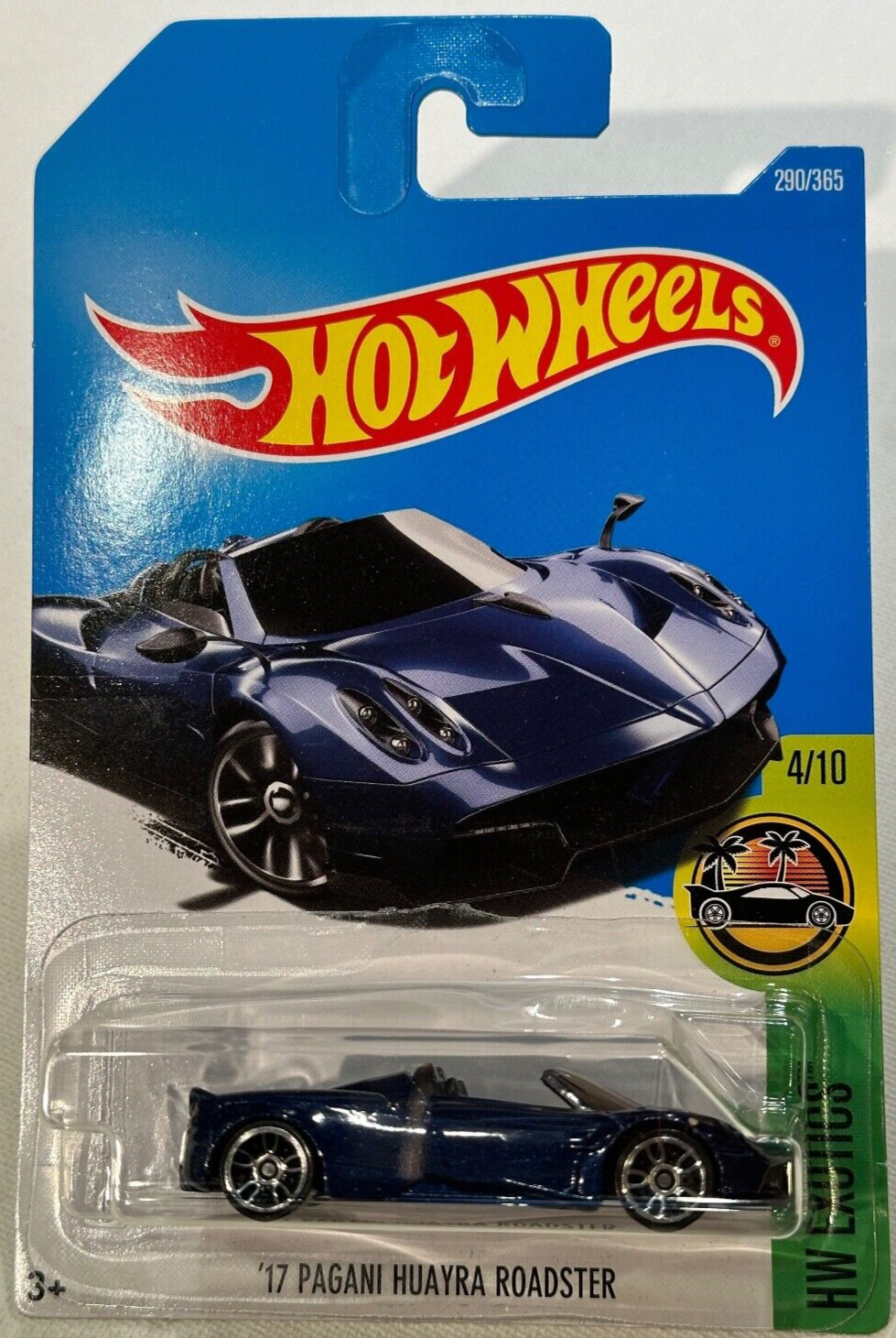 2017 🔥HOT WHEELS🛞 17 PAGANI HUAYRA ROADSTER BLUE 4/10 EXOTICS