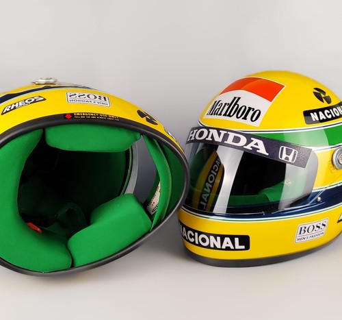 Ayrton Senna 1991 Helmet - 1:1 Scale - Inverted BOSS - GP Brasil