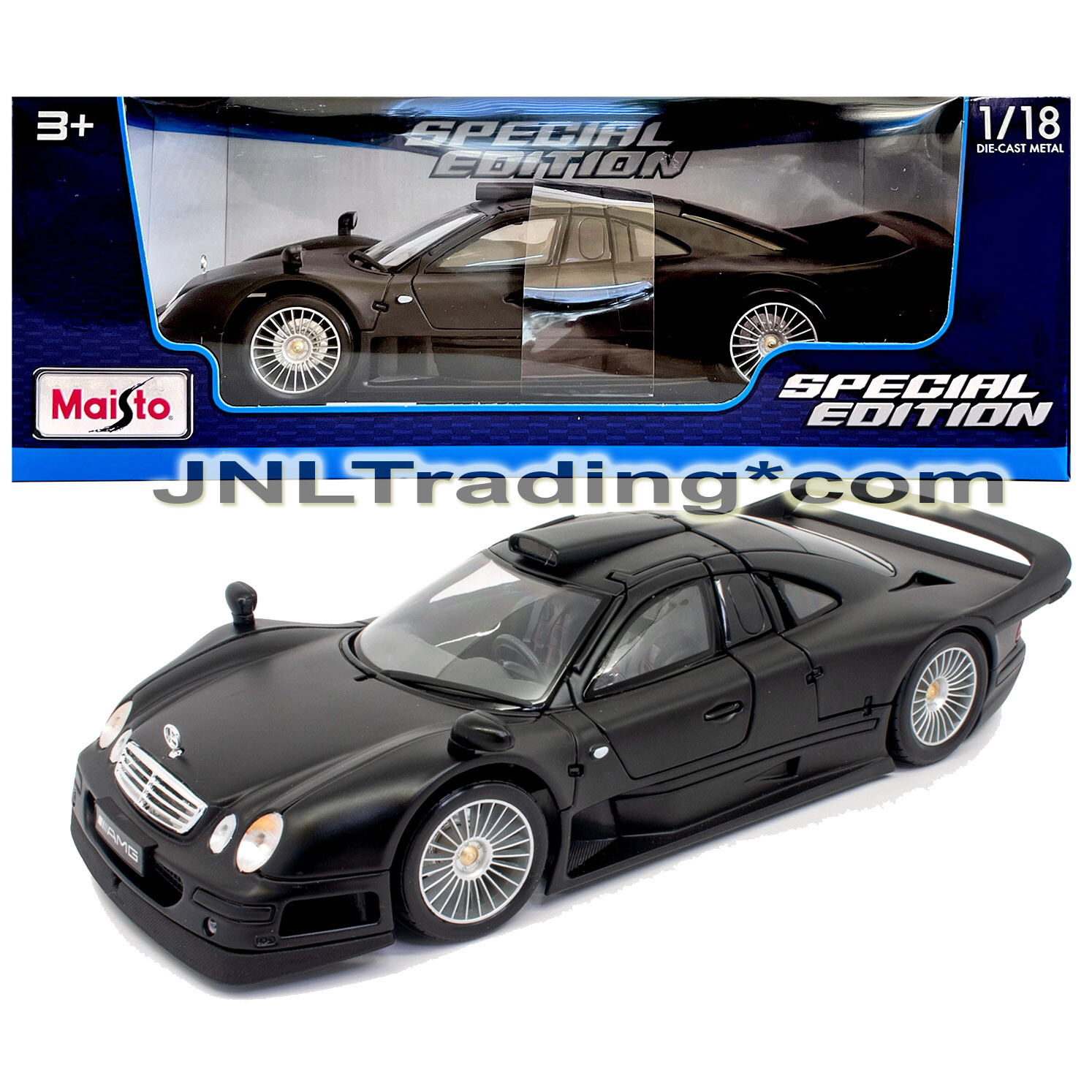 Maisto Special 1:18 Scale Die Cast Black Mercedes-Benz CLK-GTR
