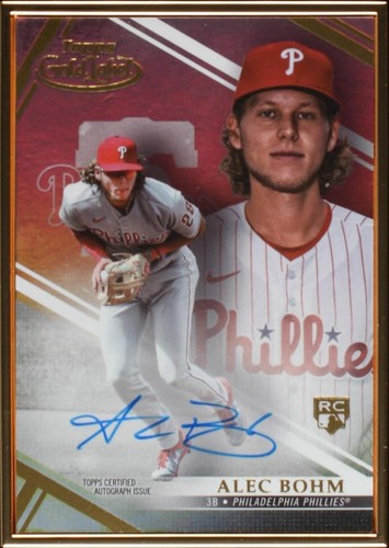 ALEC BOHM 2021 TOPPS GOLD LABEL CLASS 2 ROOKIE RC PHILLIES | eBay