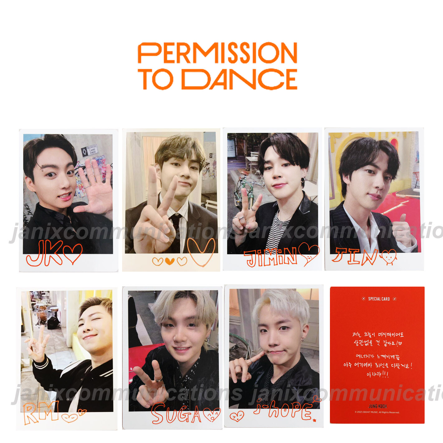 BTS PTD Permission To Dance On Stage Mini Photo Card Special Ver