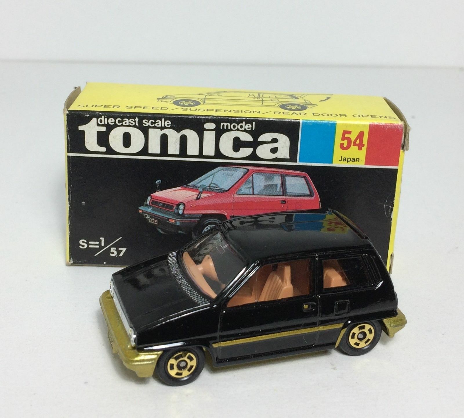 Tomica Black Box Honda City 1/57 Miniature Car Made in Japan