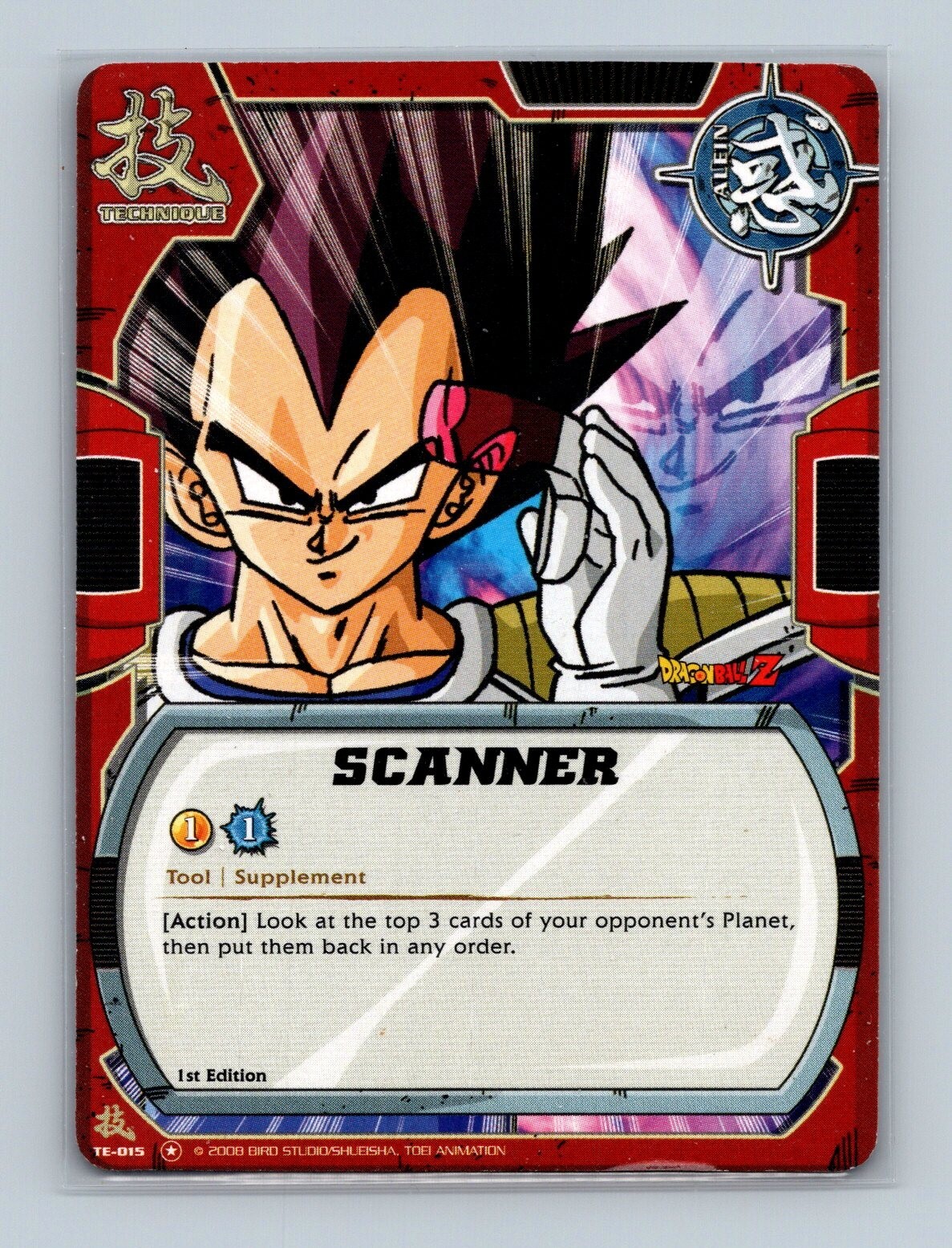 Dragon Ball CCG - Scanner TE-015 (Vegeta) - Bandai Warriors Return