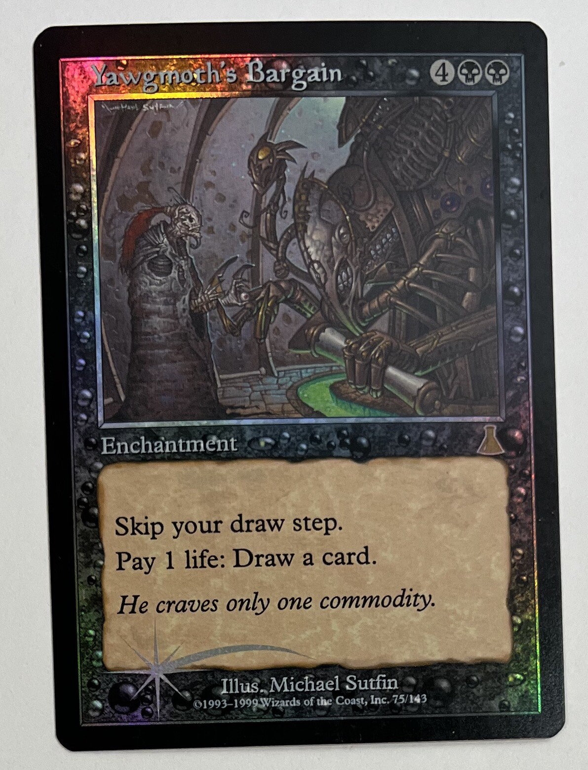 MTG YAWGMOTH'S BARGAIN (FOIL) Urza's Destiny (OldManMTG 002-856