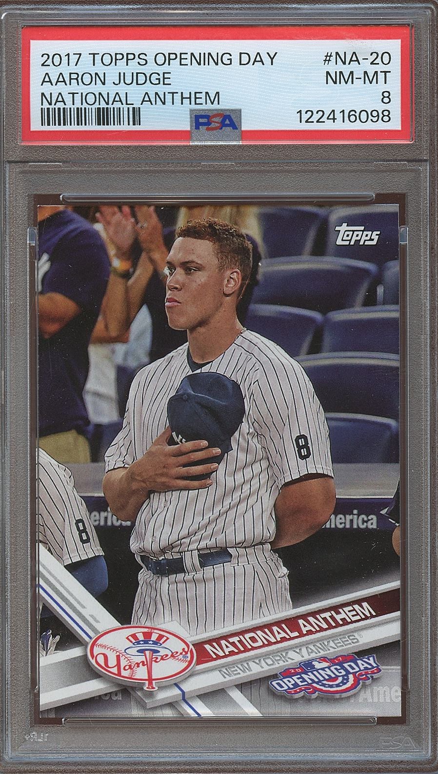 Aaron Judge 2017 Topps Opening Day National Anthem SSP Rookie RC