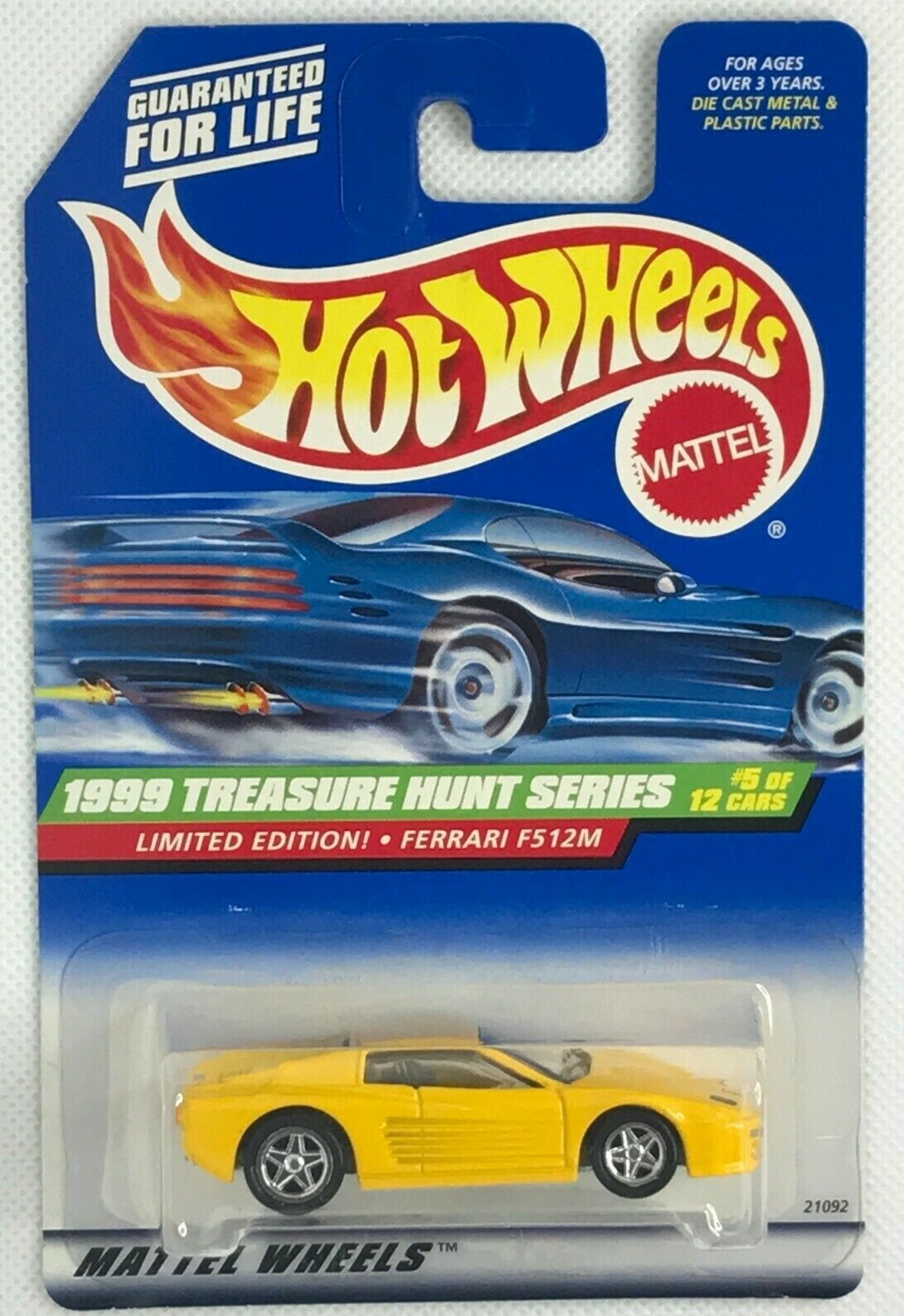 1999 Hot Wheels Treasure Hunt Series Ferrari F512M Limited Edition