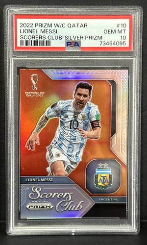 2022 Panini Prizm World Cup Scorers Club #10 Lionel Messi Silver