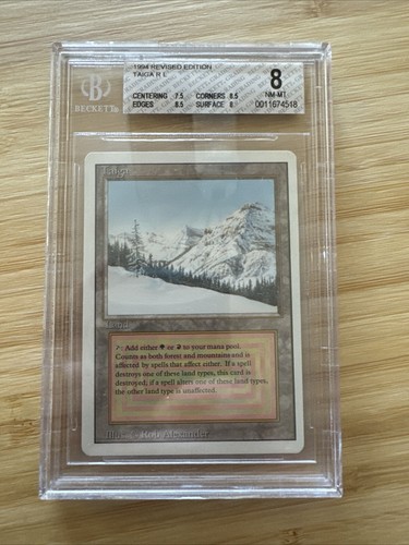 Taiga Dual Land Revised Graded BGS MTG 8 NM-MT 7.5/8.5/8.5/8 (RG