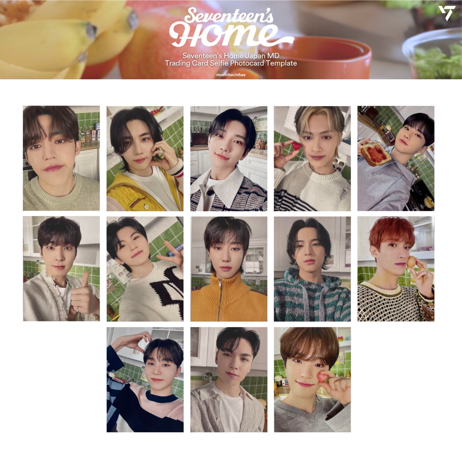 SEVENTEEN's Home Japan MD Selfie trading Card official Mingyu