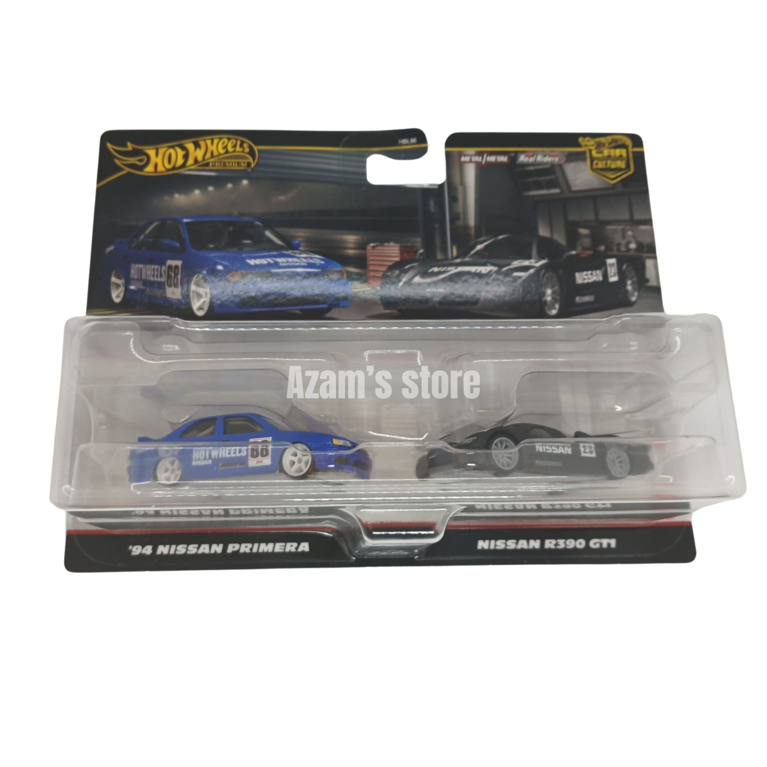 Hot Wheels Premium '94 Nissan Primera And Nissan R390 GT1 Twin