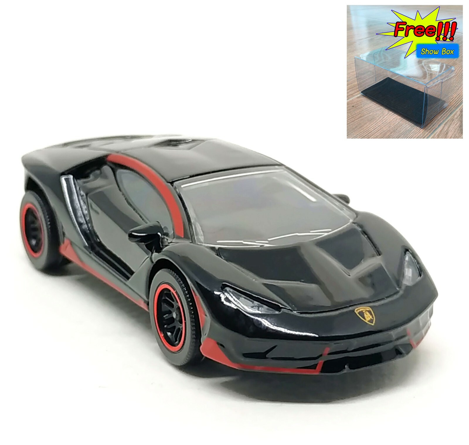 Majorette Lamborghini Centenario Black / Red Stripes 1:66 (3