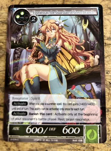 Force Of Will TCG Yggnitsvay, the Guardian of Green Branch , 2-074