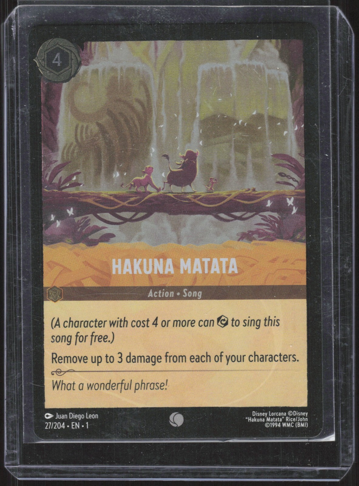 Hakuna Matata #27/204.EN.1 [Legendary Non-Foil] Disney Lorcana | eBay
