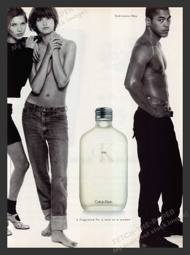Calvin Klein 1990s Print Advertisement 1995 CK One (Read