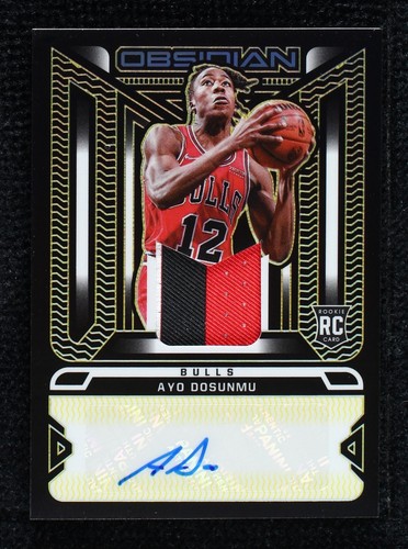 Ayo Dosunmu 2021-22 Rc Auto Obsidian Blue /27 Rookie Autograph