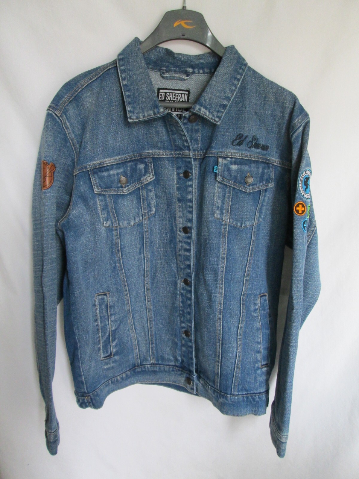 ED SHEERAN Divide Worldwide Stadium Tour Denim Button Up Jacket