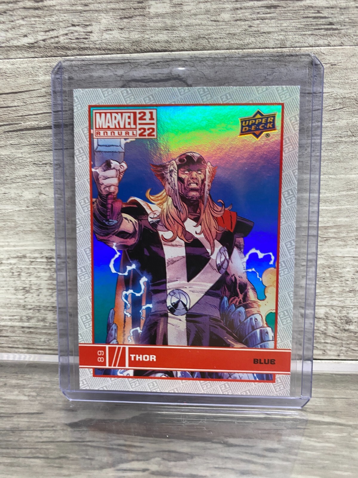 2021-22 Upper Deck Marvel Annual Blue Parallel Card #89 Thor | eBay