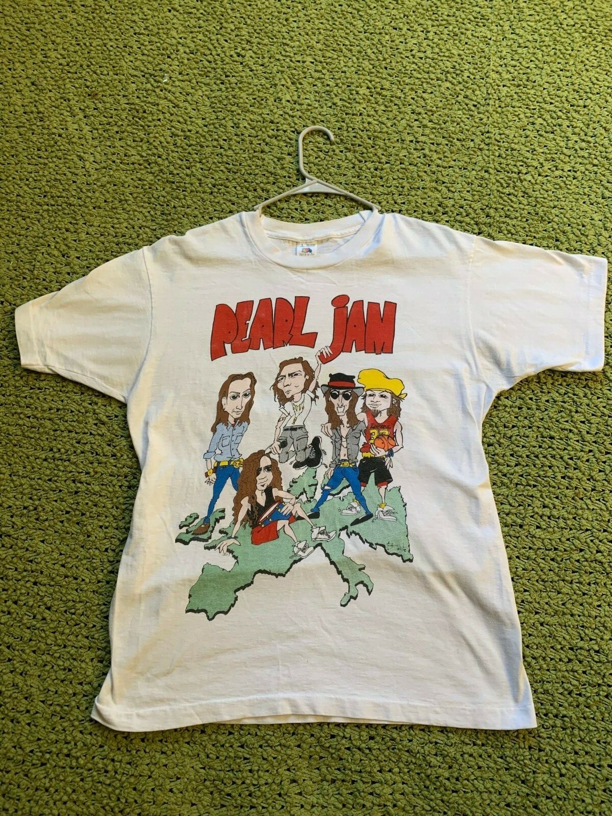 RARE Original Vintage Pearl Jam World Jam 1991 1992 Ten Tour T