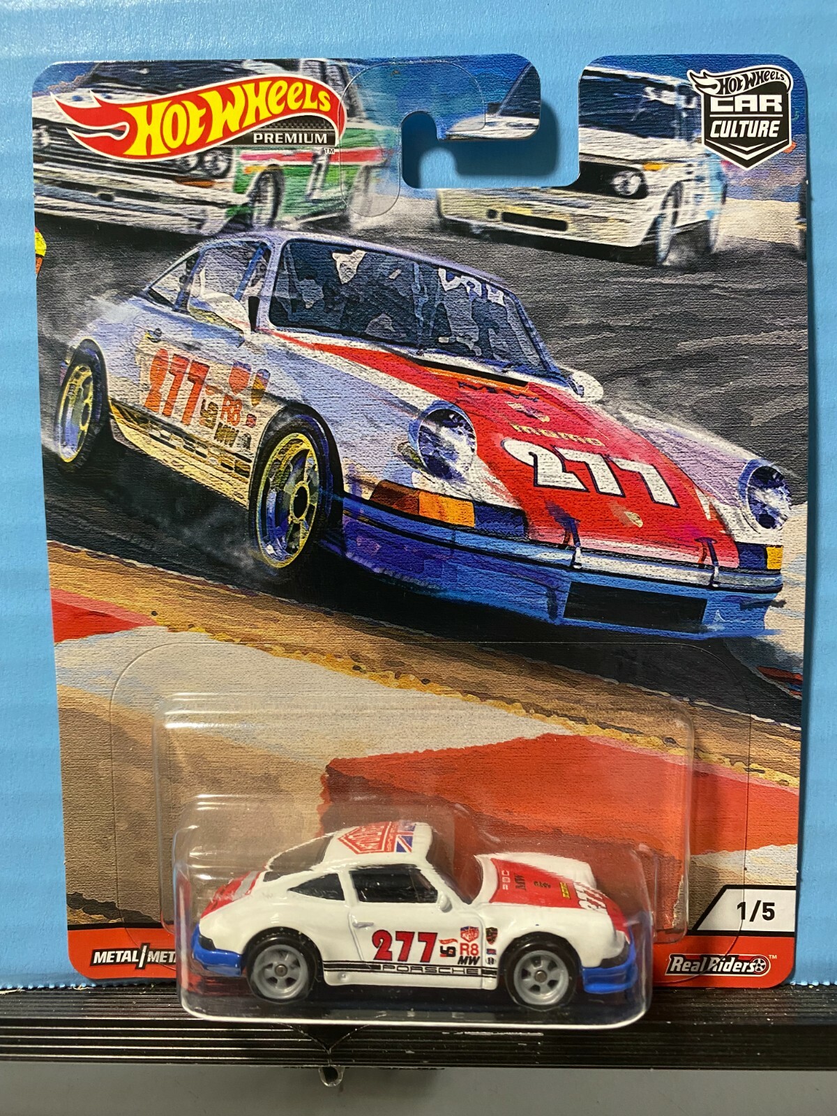 1/64 HOT WHEELS REAL RIDERS CAR CULTURE 1971 PORSCHE 911 #277 DOOR