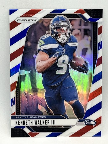 2024 Panini Prizm Red White Blue # Kenneth Walker III- Seattle