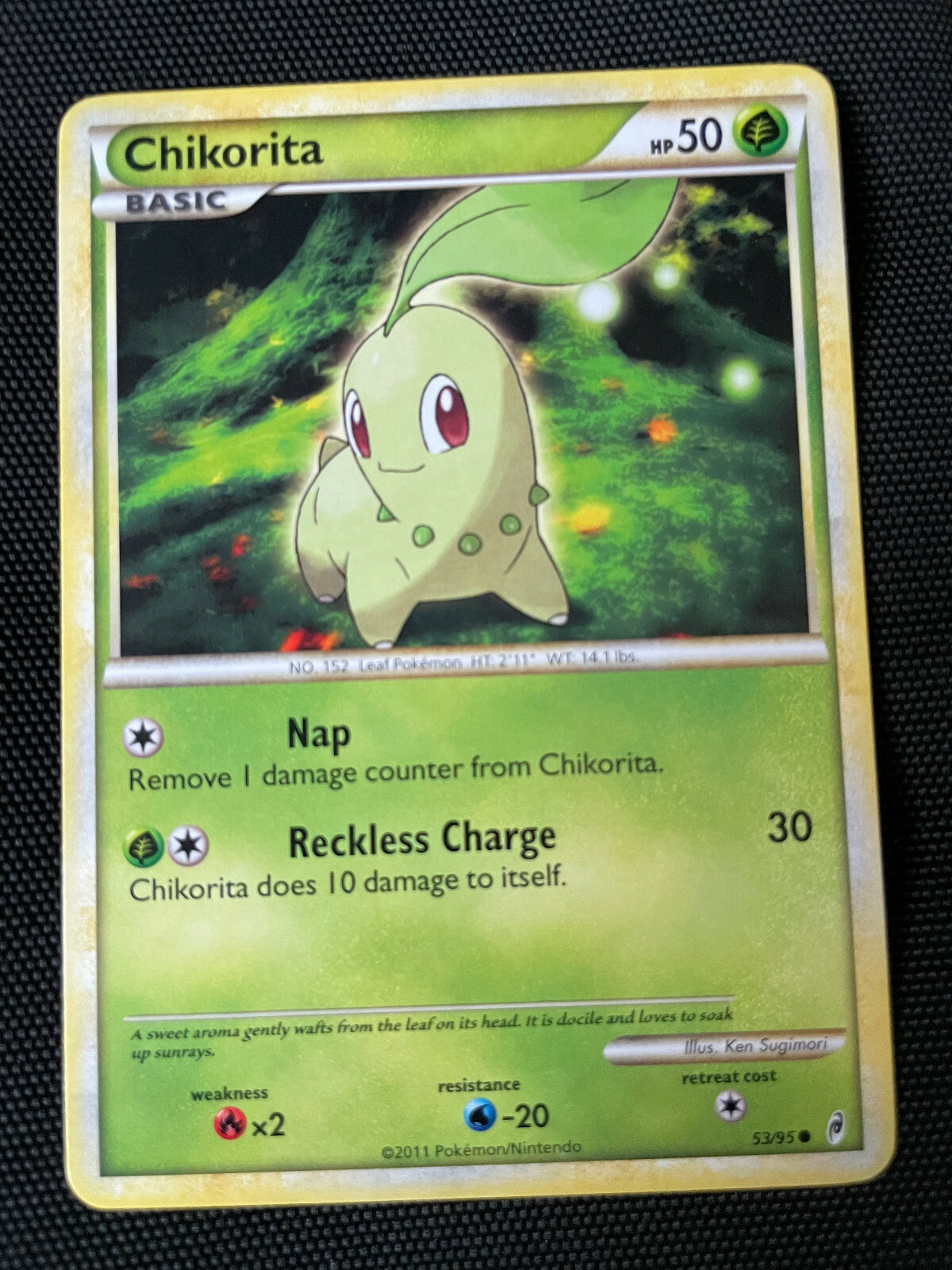 Chikorita - 53/95 - Common - Call of Legends - NM - Pokemon Card