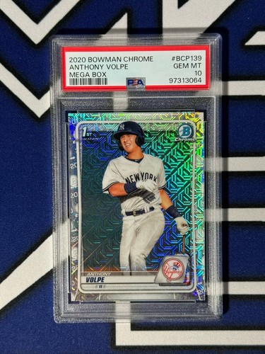 ANTHONY VOLPE 2020 BOWMAN CHROME MEGA BOX MOJO #BCP-139 PSA 10 (B