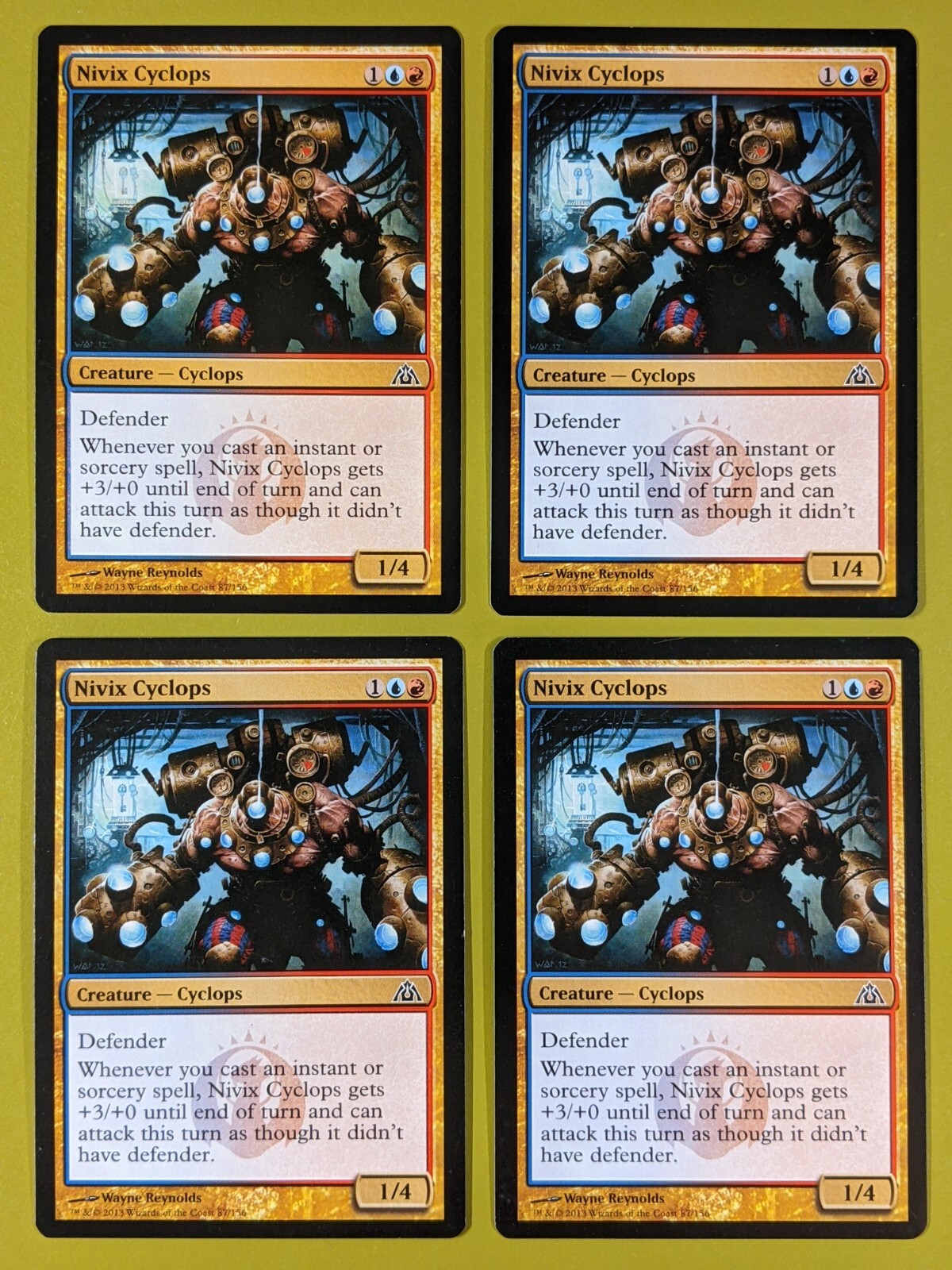 Nivix Cyclops x4 Dragon's Maze 4x Playset Magic the Gathering MTG