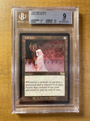 MTG✨LIFELINE✨Urza's Saga BGS 9 MINT RARE Artifact 1998 RESERVE