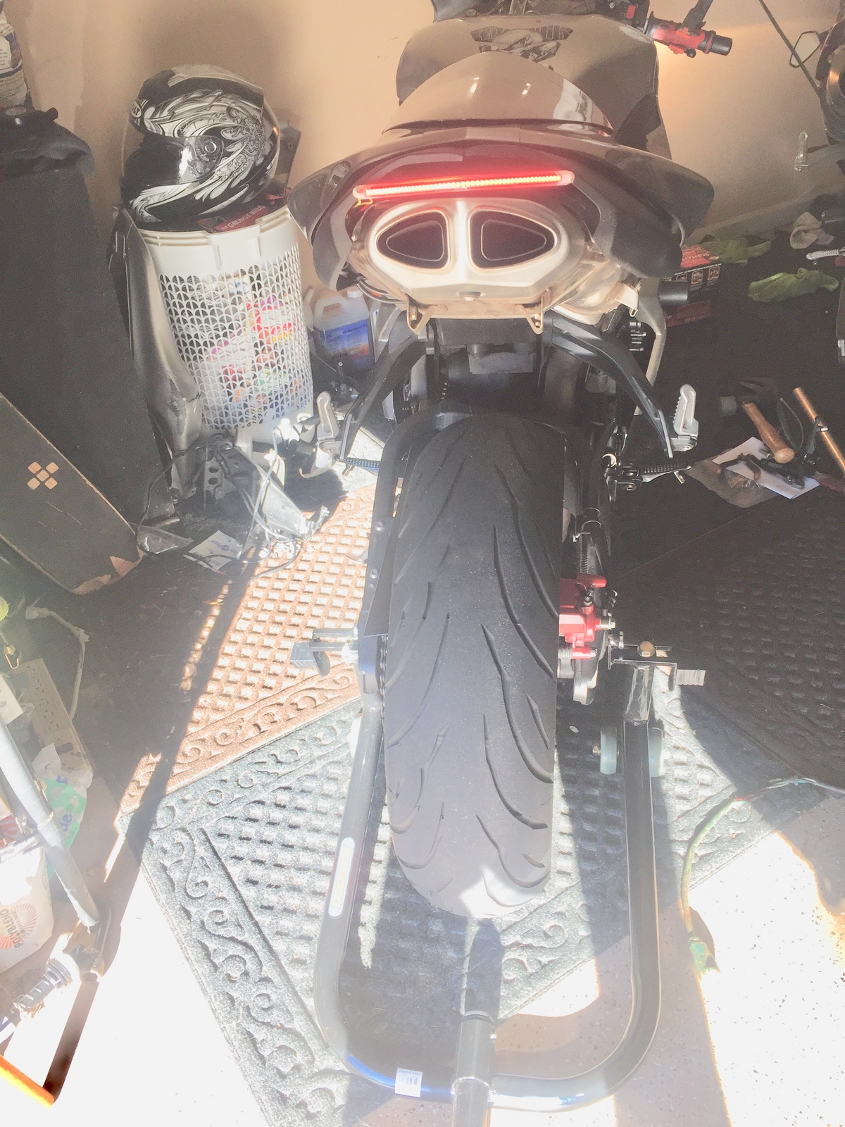 2007-2008 Kawasaki ZX6R ZX6 Smoked Integrated Tail Light Kit with