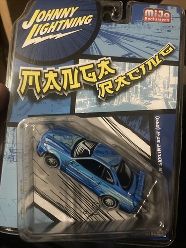 Johnny Lightning 1:64 1999 Nissan GT-R R34 Manga Racing- Blue