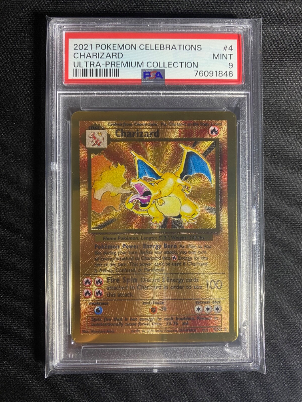 2021 Pokemon Celebrations 25th ANNIVERSARY Charizard Gold Metal #4