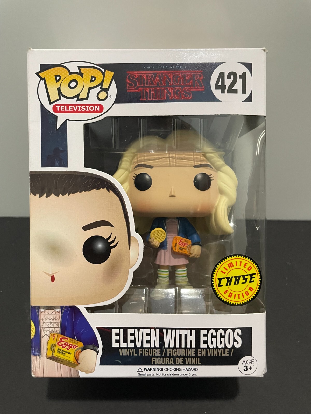 FUNKO POP! STRANGER THINGS CHASE #421 ELEVEN WITH EGGOS NETFLIX
