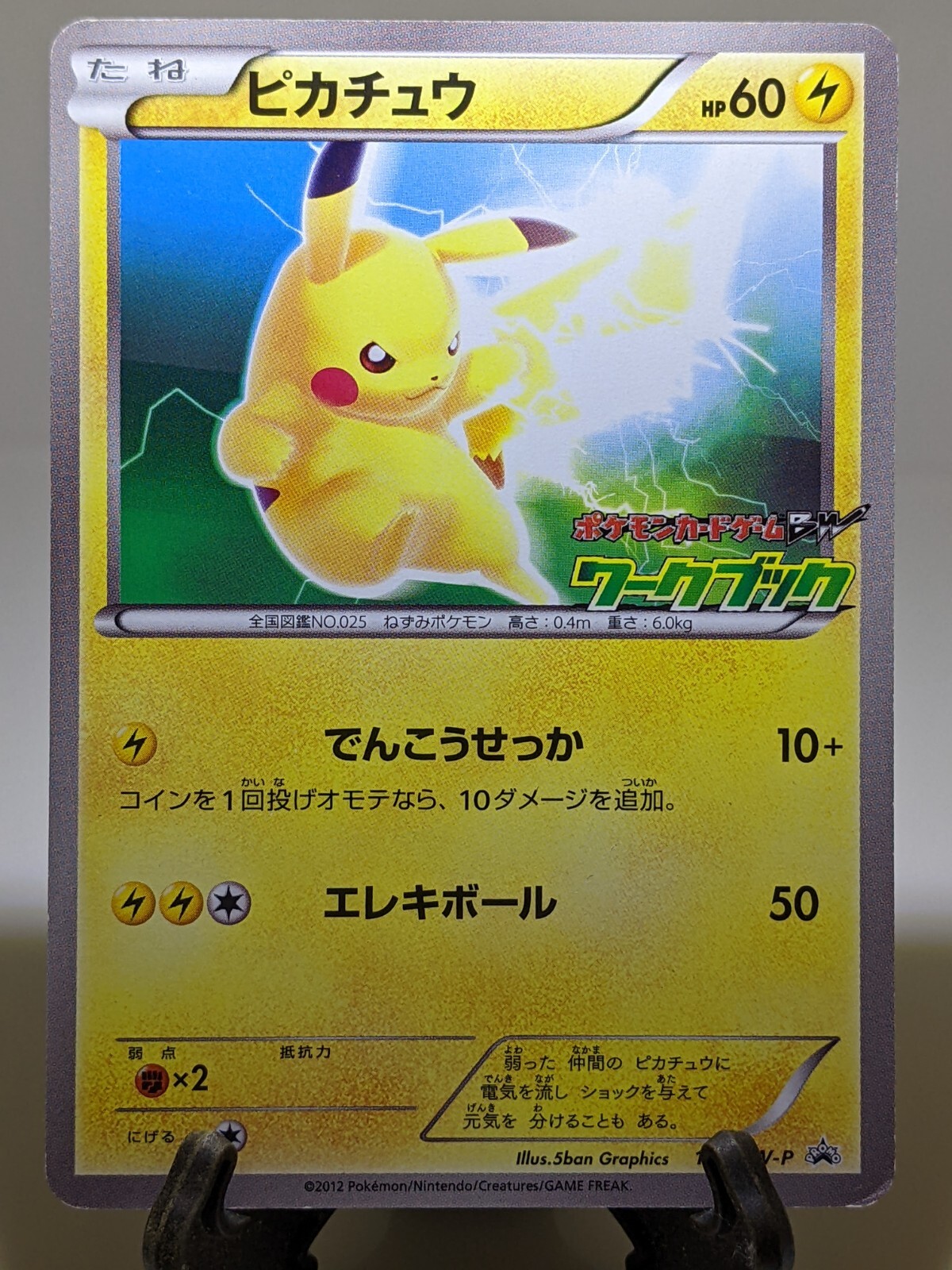 Pikachu 163/BW-P National Illustrated Encyclopedia Japanese