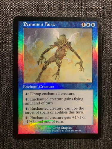 MTG ペミンのオーラ 日本語 foil foil MTG Aura ペミンのオーラ⁄Pemmin´