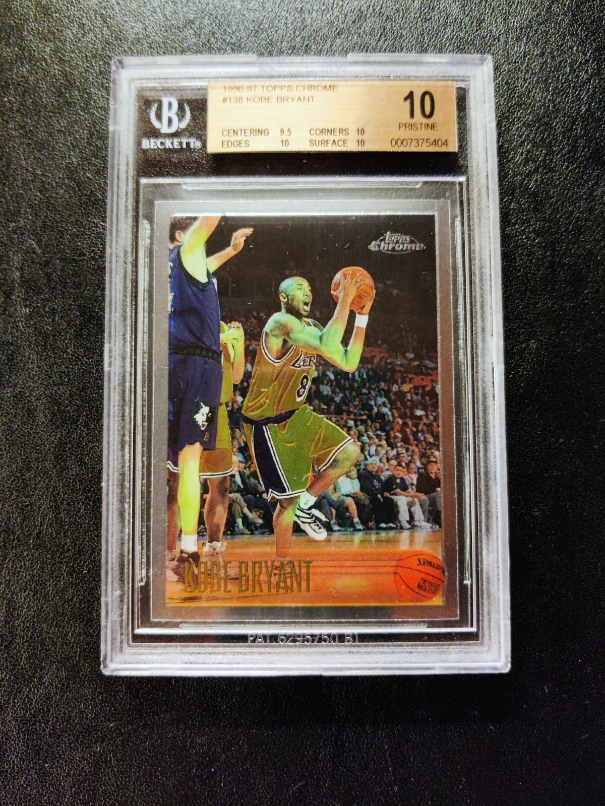 1996-97 Topps Chrome #138 Kobe Bryant Rookie RC BGS 10 Pristine | eBay