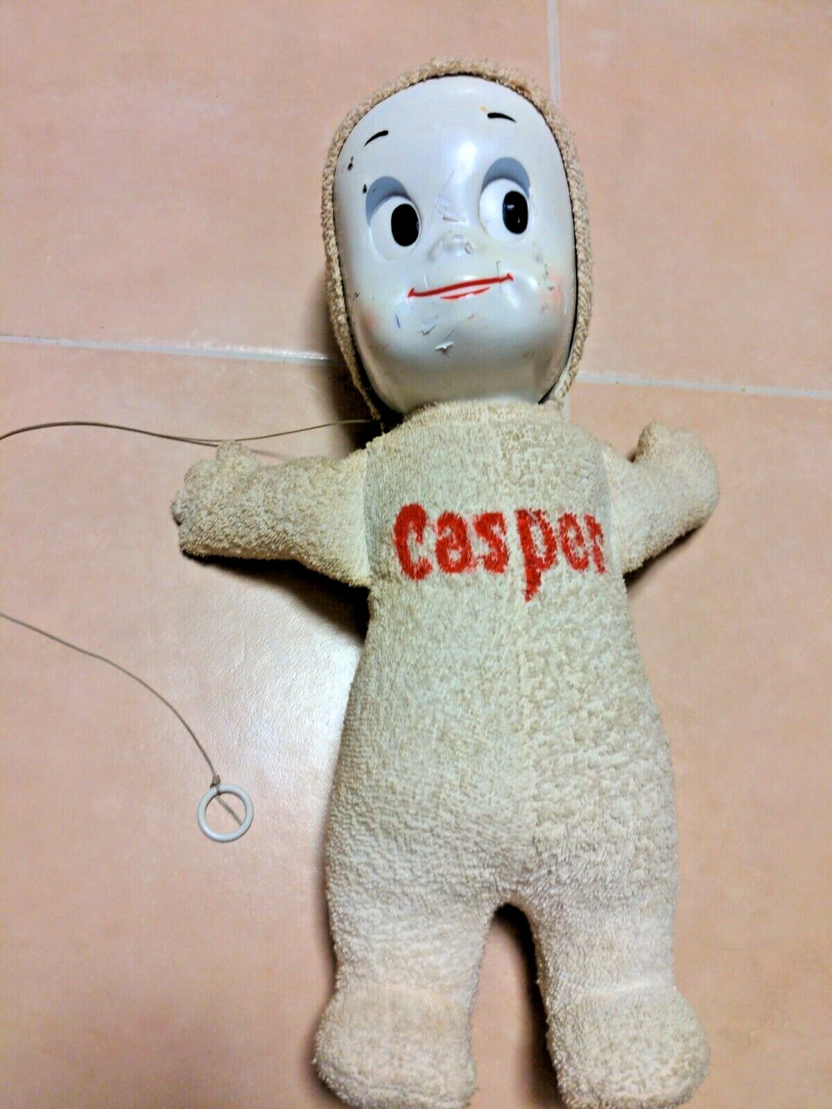 Vtg 1960s MATTEL Casper The Friendly Ghost Talking Doll Pull