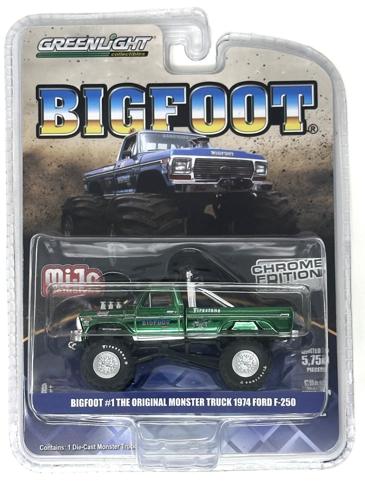 Chase! Greenlight 1:64 Bigfoot #1 The Original Monster Truck 1974