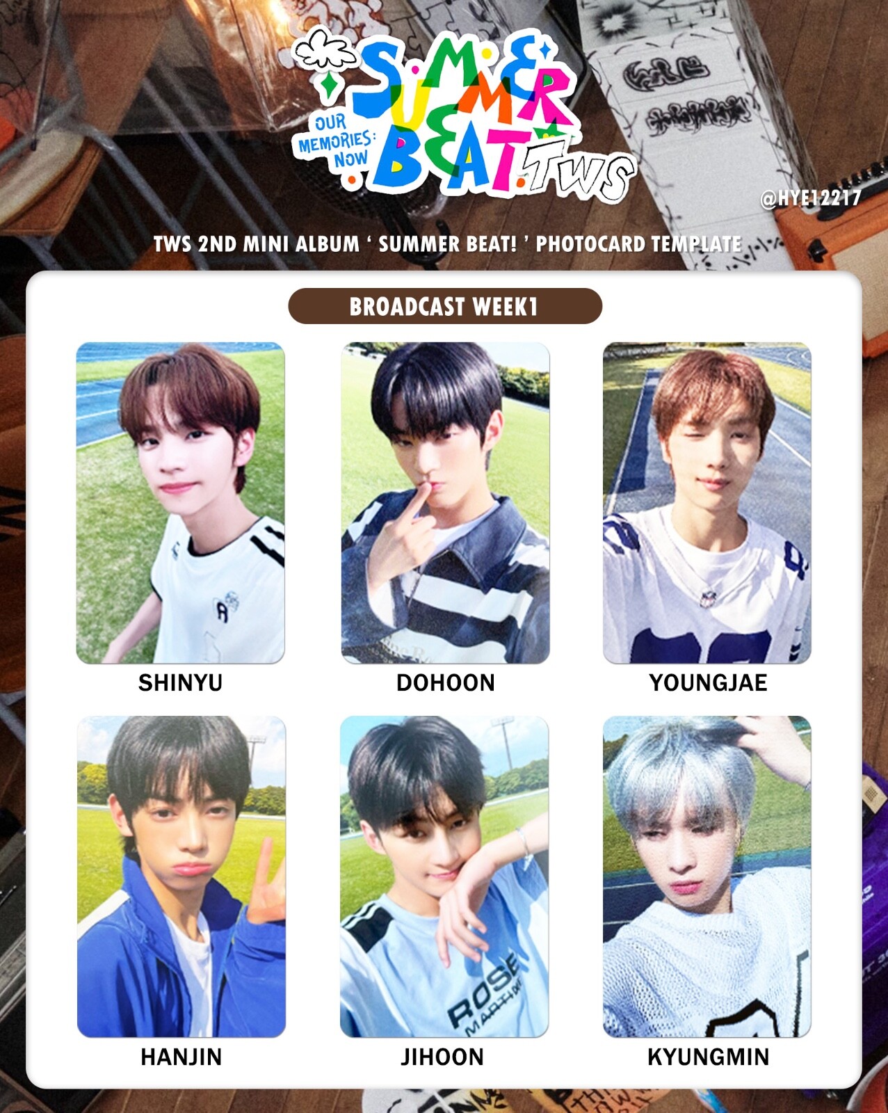 TWS mini album SUMMER BEAT BROADCAST GONGBANG photocard | eBay