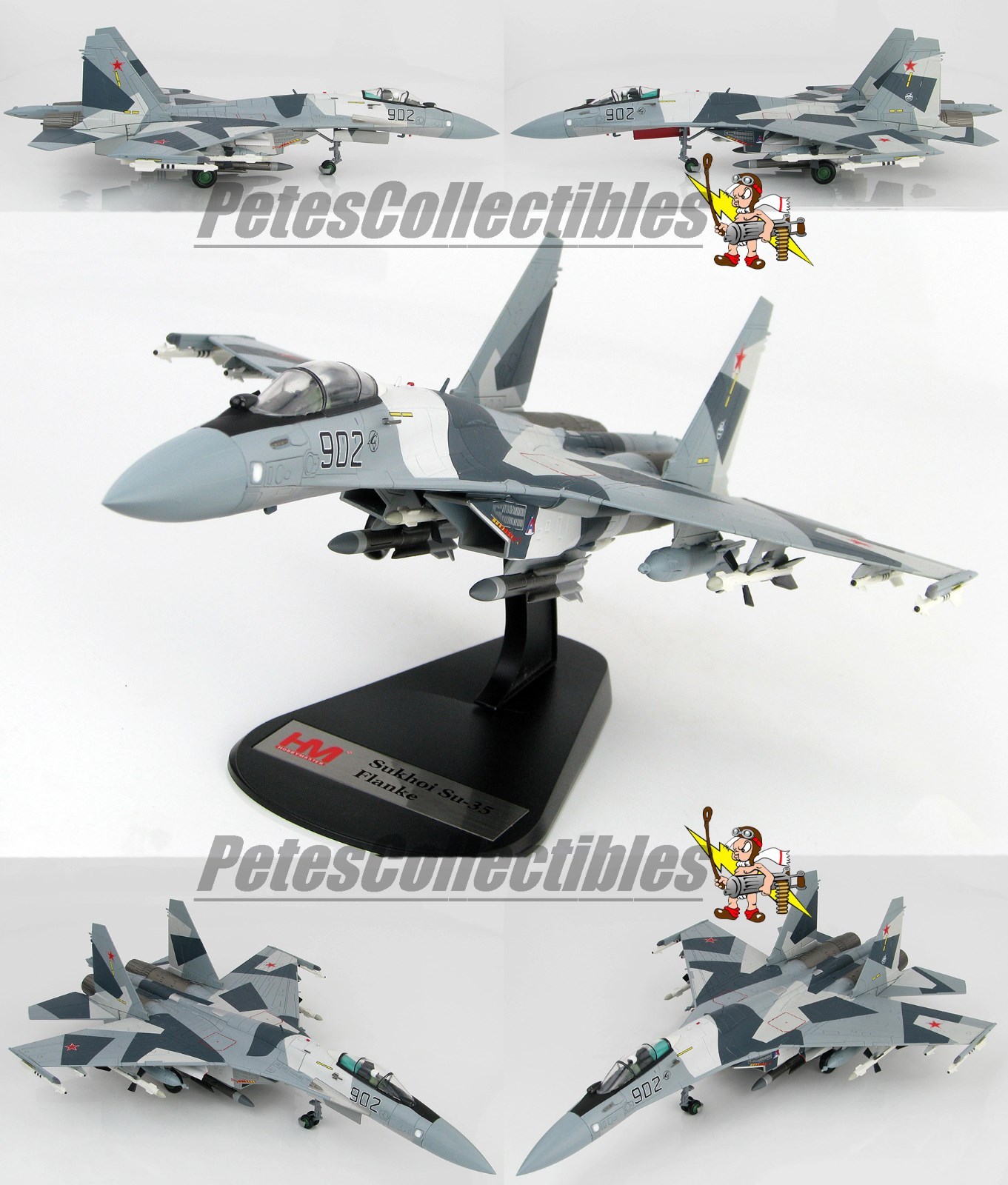 HOBBY MASTER HA5701 Sukhoi Su-35 Flanker E Prototype 902 Russian