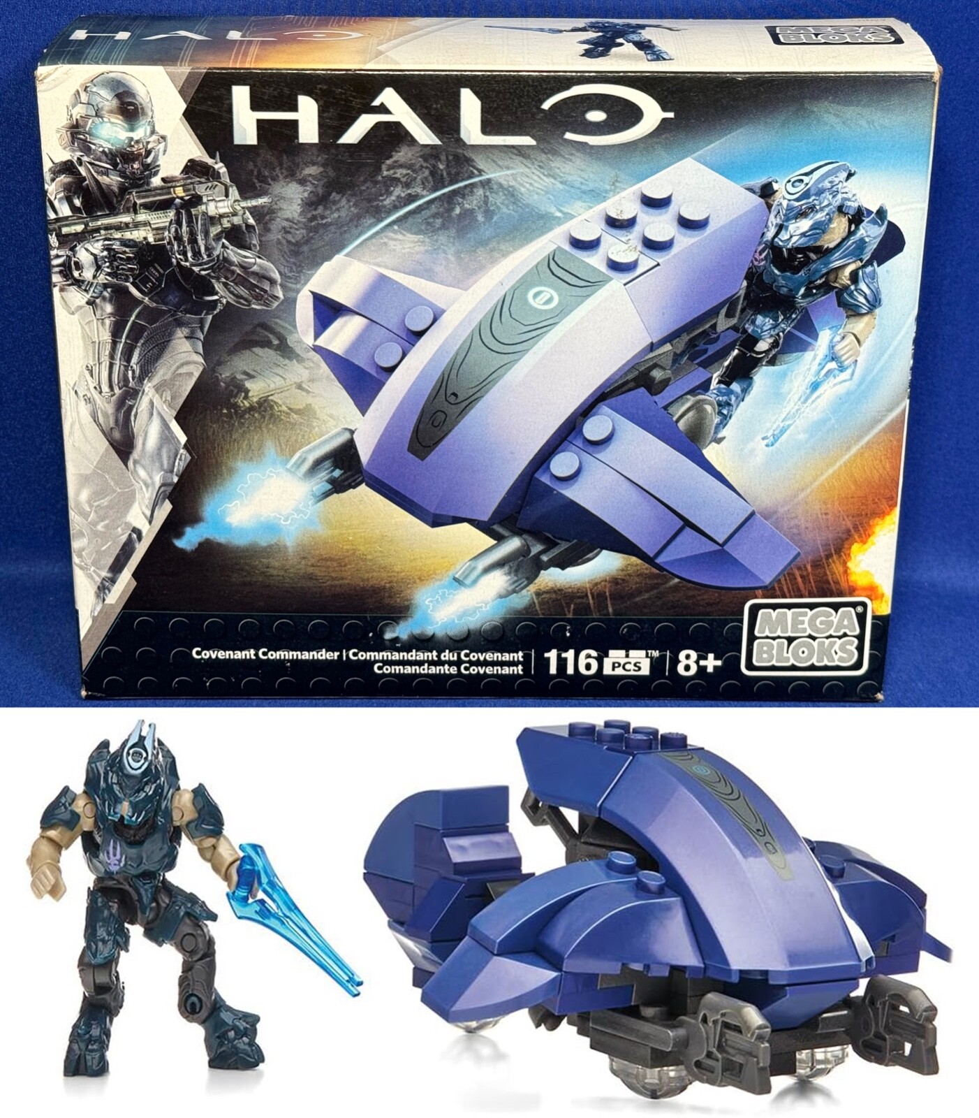 New COVENANT COMMANDER Mega Bloks HALO CNH23 - Energy Sword GHOST