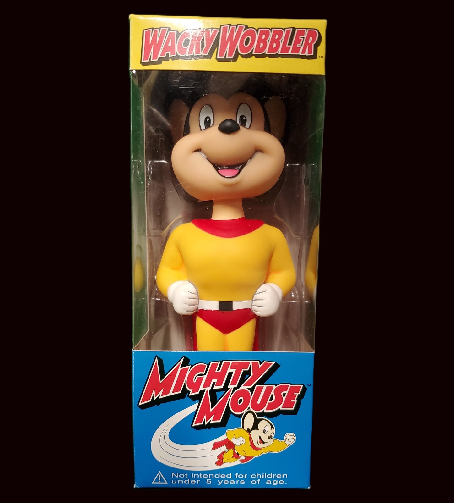 Funko Wacky Wobbler Bobblehead - Terrytoons - Mighty Mouse (2002