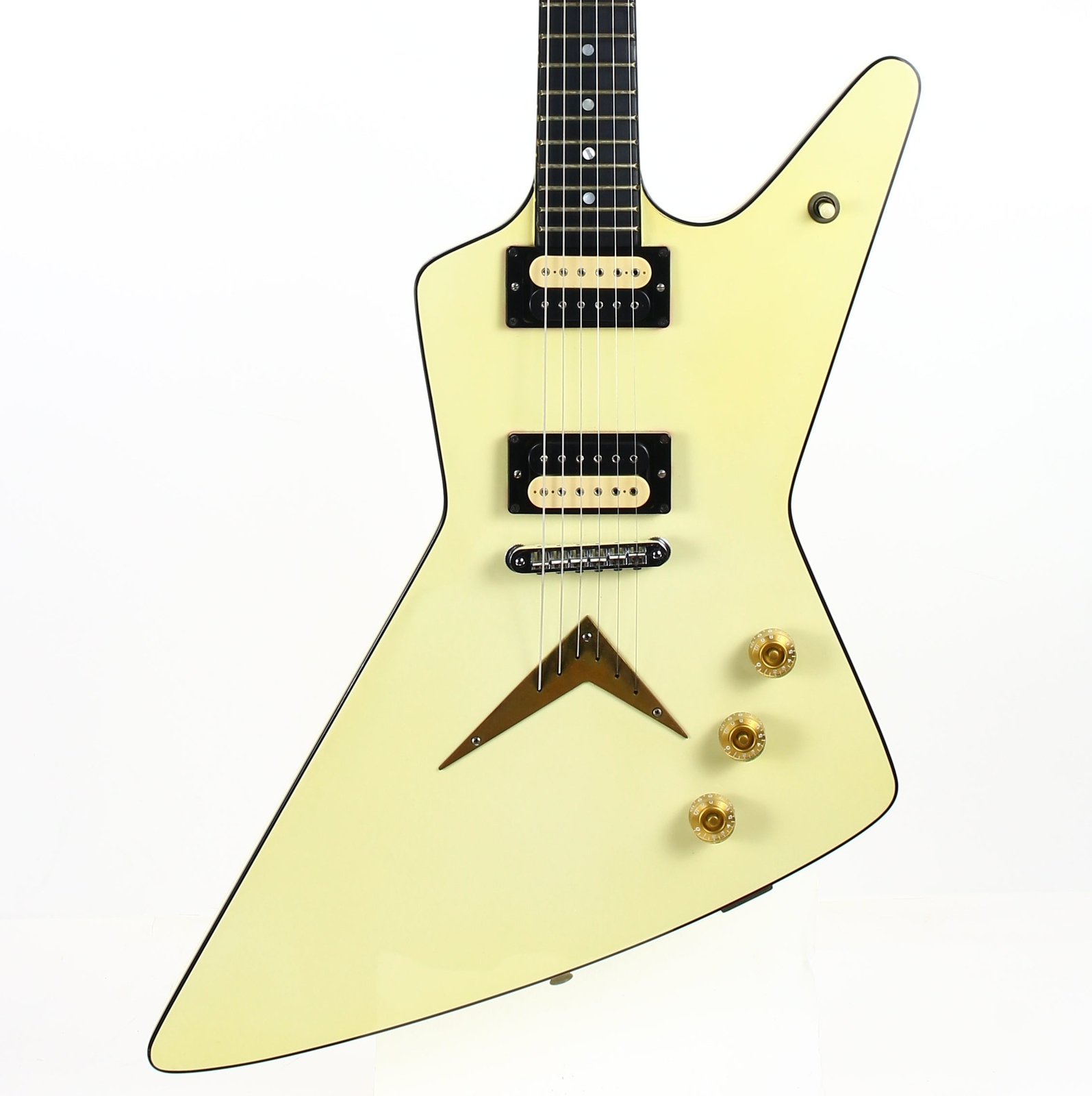 1980 Dean Z USA White w/ Black Binding Standard Bound Explorer